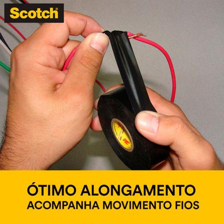 Imagem de Fita Isolante 33+ 19 mm X 20 Mts Antichama 105ºc 3m Scotch