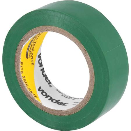 Imagem de Fita isolante verde 19 mm x 10 m - Vonder