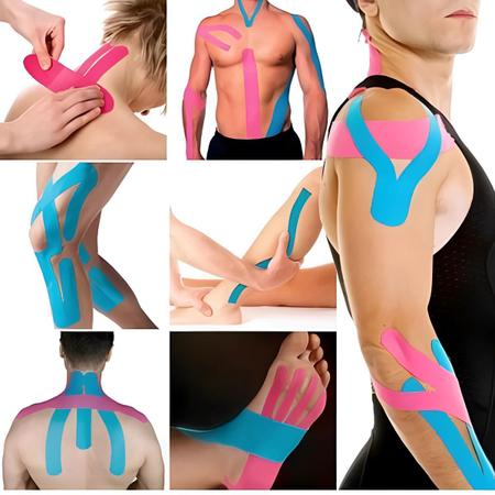 Fita Kinesio Tape Bandagem Elastica Fisioterapia 5 Mt - ZEM - Bandagem -  Magazine Luiza