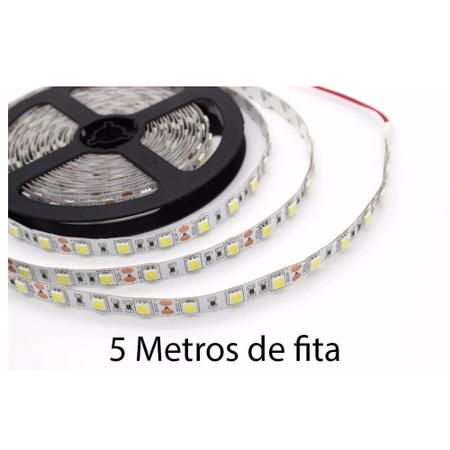 Imagem de Fita LED 5 Metros Dupla Face 3 Cores RGB 12V GC