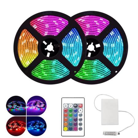 Imagem de Fita Led 5050 Com Silicone RGB Com Controle 5 Metros