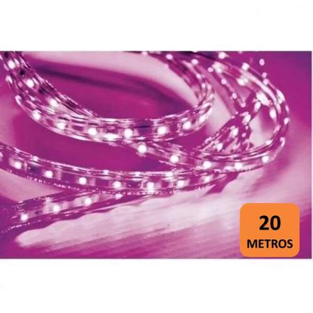 Imagem de Fita LED 5W 60 LEDs caixa com 20 metros 220V IP67 Taschibra - caixa com 20 m - Rosa