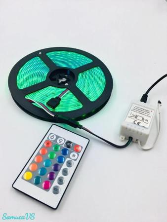 Imagem de Fita Led Colorida A Prova Dagua Luz Led Original Com Fonte