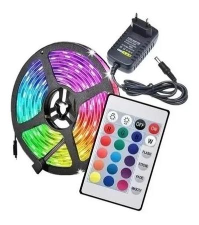 Imagem de Fita Led Colorida A Prova Dagua Luz Led Original Com Fonte