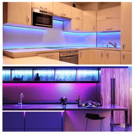 Imagem de Fita LED Fluorescente 5mts Com Fonte de Alimentação, Super Brilhante Casa, Bar e Balada - 194888