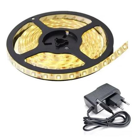 Imagem de Fita Led Ip65 Branco Quente 5050 3000k 15w 60 Led/m de 5m