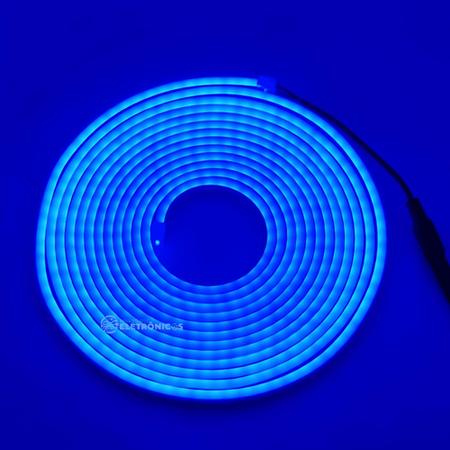Imagem de Fita Led Luz Neon Prova D'água Embiente Externo Super Brilhante Azul FITANEONAZFON