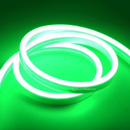 Imagem de Fita Led Luz Neon Prova D'água Embiente Externo Super Brilhante Verde FITANEONVD