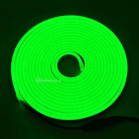 Imagem de Fita Led Luz Neon Prova D'água Embiente Externo Super Brilhante Verde FITANEONVDFON
