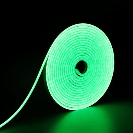 Imagem de Fita Led Neon 12v 5m Flexível Prova D'Água Luz Brilho Forte