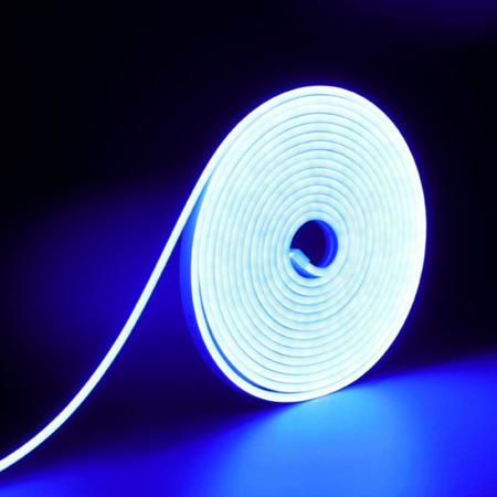 Imagem de Fita Led Neon 12v 5m Flexível Prova D'Água Luz Brilho Forte