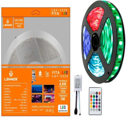 Imagem de Fita Led Rgb 5M 12V 4,8W Ley-3528