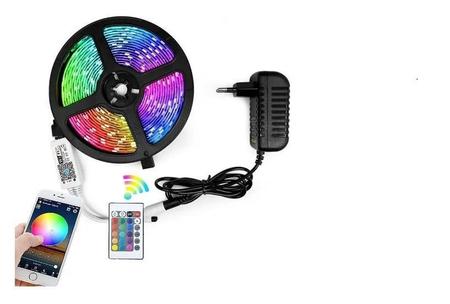 Imagem de Fita Led Rgb Wifi Inteligente + Fonte