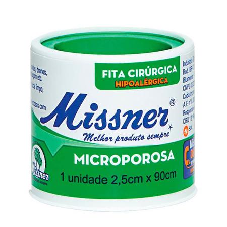 Imagem de Fita microporosa missner 2,5cm x 0,90cm