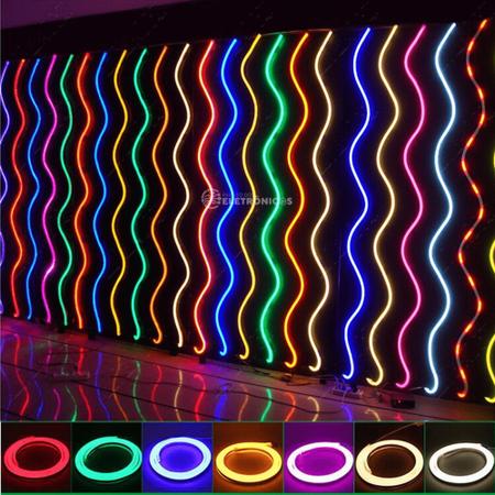 Imagem de Fita Neon LED 2835 Flexível 5 Metros Alta Qualidade De Brilho De Silicone Potente FITANEONVD