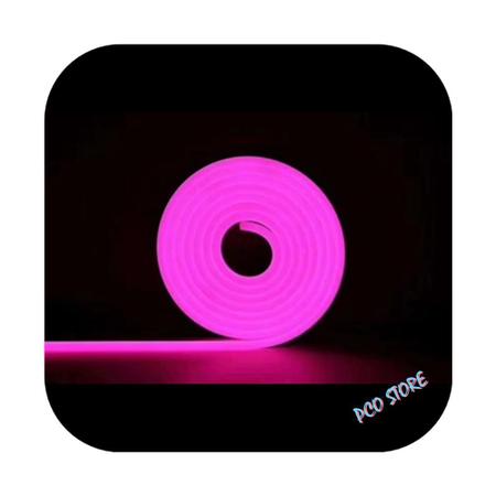 Imagem de Fita Neon Led Alto Brilho 5m Flexível Prova Dágua 12v Rosa