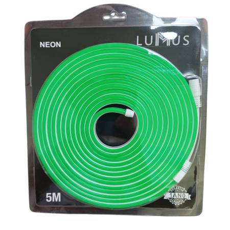 Imagem de Fita Neon Led Alto Brilho 5m Flexível Prova Dágua 12v Verde