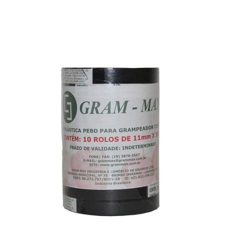 Imagem de Fita para Alceador Reciclada Gram-Max com 10 Rolos de 11mm X 30 m