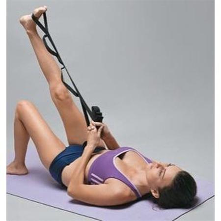 Imagem de Fita Profissional Para Execícios De Fisioterapia, Pilates e Yoga - Alongamento Funcional - Cor Preto