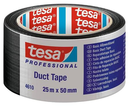 Imagem de Fita Silver Tape Basic Preta 50mmx25metros Tesa Importado