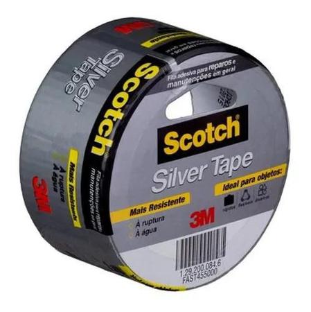 Imagem de Fita silver tape multiuso adesiva scotch 3m 45mmx5m original