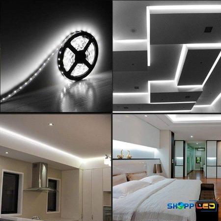 Imagem de Fita Super Led Ultra Fina 5m 3528 SMD Branco Frio Iluminação Decoração Casa Apartamento