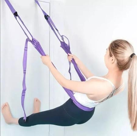 Fita Suspensa Yoga Aero Pilates Corda Rede Exercícios - Vil - Kit