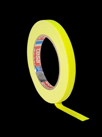Imagem de Fita Tecido Gaffer Tape Tesa 18mm X 25m Amarela Fluorescente
