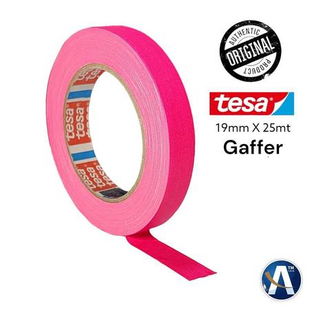 Imagem de Fita Tecido Gaffer Tape Tesa 19mmX25m Rosa Neon