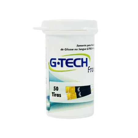 Imagem de Fita Tira De Glicemia Free Para Medidores de Glicose Gtech Free (50 Unidades)