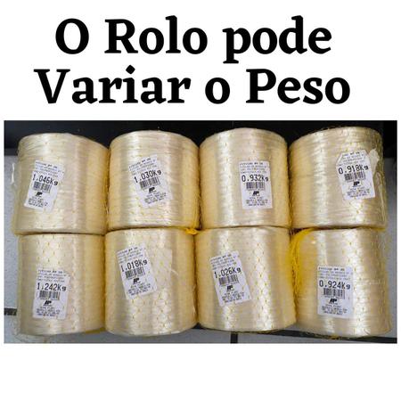 Imagem de Fitilho Ouro Nova Plast 100% Virgem Nº8 Amarração Tomate Pepino 1 Rolo