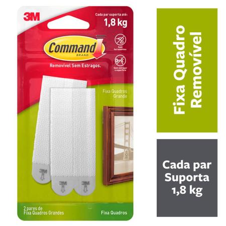 Imagem de Fixa Quadro Command Grande Branco