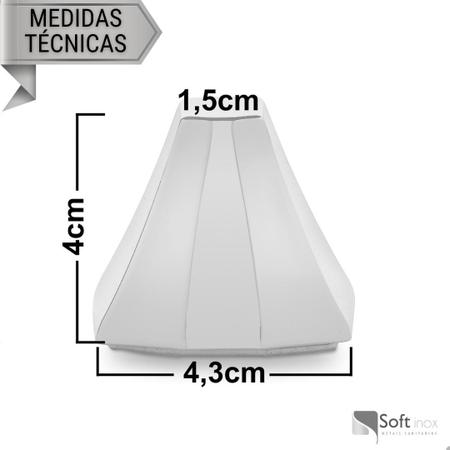 Imagem de Fixador para Porta Magnética Dupla Face Metal Cromado