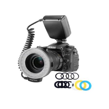 Imagem de Flash Ring 46 Leds Macro HD130 Led De Luz Para Nikon Canon Dslr Camera