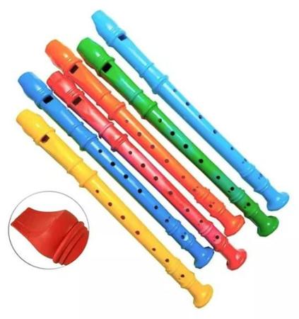 Imagem de Flauta Doce Instrumento Brinquedo Infantil + Ensino