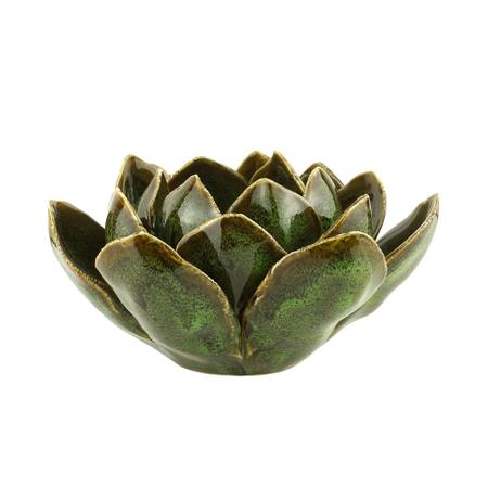 Imagem de Flor Decorativa Cerâmica Verde 16X8cm - Royal