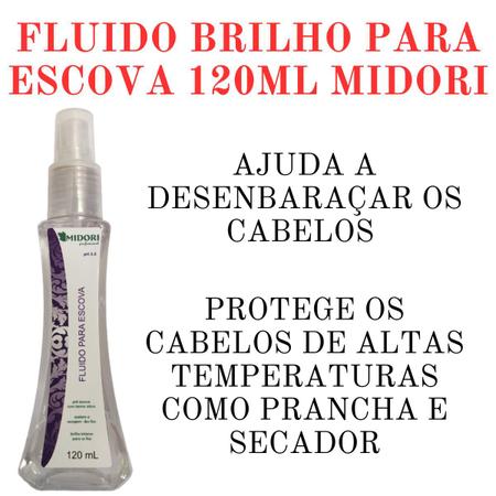 Imagem de Fluido Brilho Para Escova Termo Ativo 120ml Midori Original