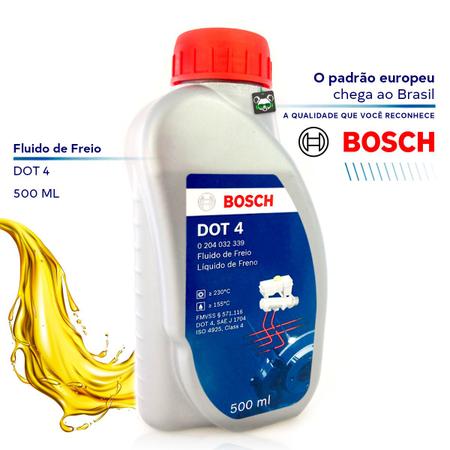 Imagem de Fluido Oleo de Freio Bosch DOT 4 Original Carro e Moto 500ml