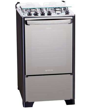 Imagem de Fogão 4 bocas Atlas New UTop Style mesa de inox - Bivolt