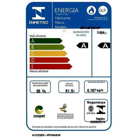 Imagem de Fogão 4 Bocas Brastemp BFO4NAR, Inox