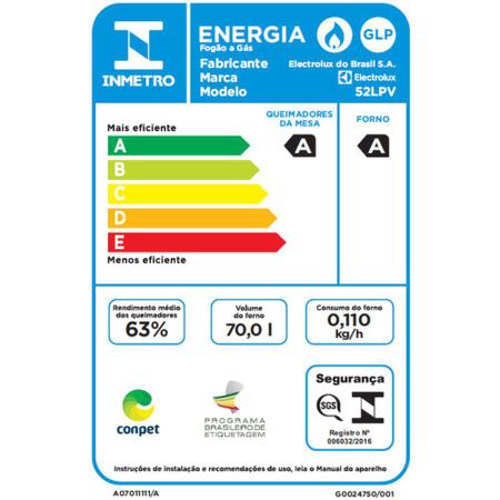 Imagem de Fogão 4 Bocas Electrolux 52LPV Acendimento Automático