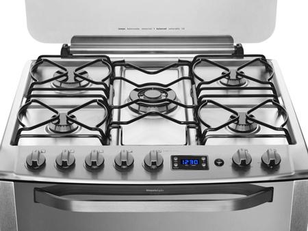 Imagem de Fogão 5 Bocas Electrolux 76rxd Inox Forno Duplo