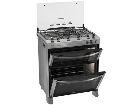 Imagem de Fogão 5 Bocas Esmaltec Diamante Inox Forno Duplo