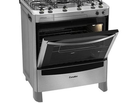 Imagem de Fogão 5 Bocas Esmaltec Esmeralda Inox Grill Tripla