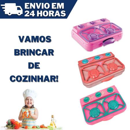 Imagem de Fogão Com Forninho Infantil Chef Cozinha Menina Brinquedo