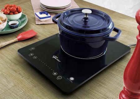 Imagem de Fogão Cooktop 1Q Indução Mesa Vitrocerâmica 220v Fischer