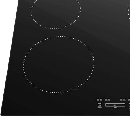 Imagem de Fogão Cooktop 4 Bocas Mueller Indução Turbo - Painel Touch - Preto - 220V