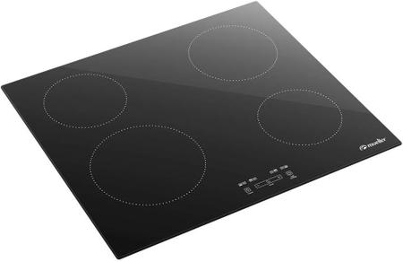 Imagem de Fogão Cooktop 4 Bocas Mueller Indução Turbo - Painel Touch - Preto - 220V