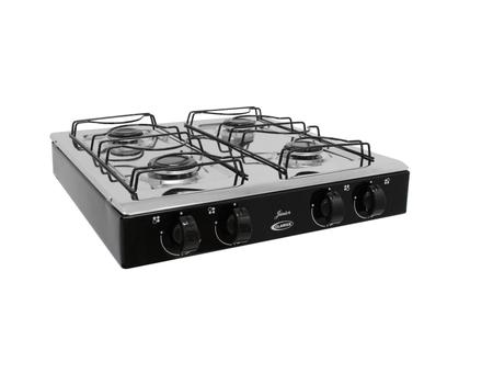 Imagem de Fogão Cooktop Gás Clarice Júnior 4b Preto E Inox - MI