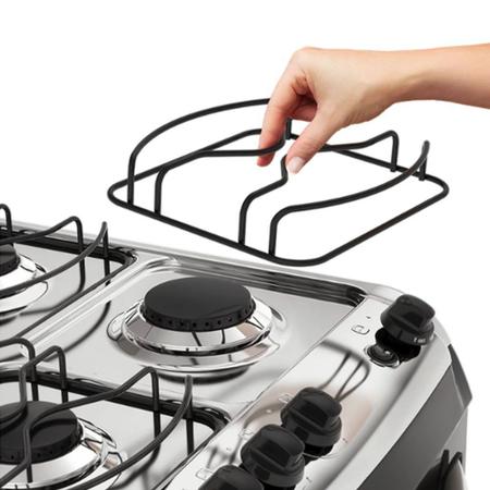 Imagem de Fogão Electrolux Piso 4 Bocas Chama Rápida Inox Bivolt 52SXL